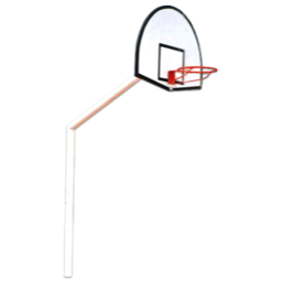 Canasta de baloncesto antivandálica.